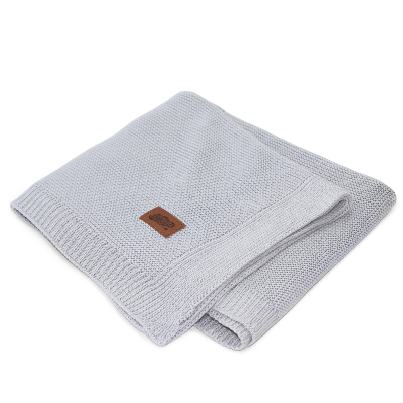 Kocyk Dziecięcy Bawełna/Bambus 80x100 Mayamoo Szary