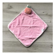 Ręczniczek Z Mikrofibry 30x30cm Z Zawieszką Różowy