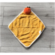 Ręczniczek Z Mikrofibry 30x30cm Z Zawieszką Żółty