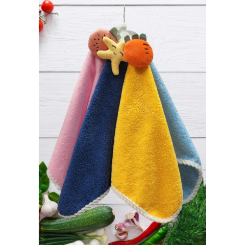 Komplet 4szt Ręczniczków 30x30cm Mikrofibra Z Zawieszką