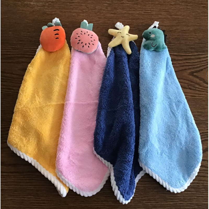 Komplet 4szt Ręczniczków 30x30cm Mikrofibra Z Zawieszką