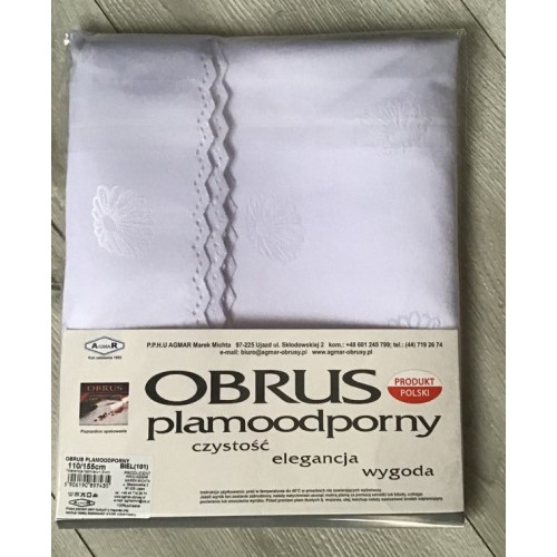 Obrus Plamoodporny Biały Produkt Polski