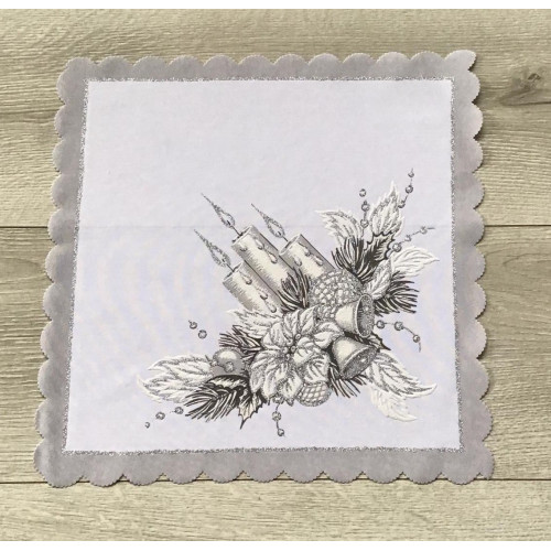 Serwetka 35x35cm Z Nadrukiem Świątecznym