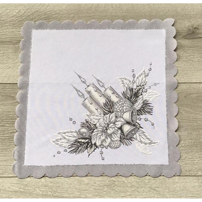 Serwetka 35x35cm Z Nadrukiem Świątecznym