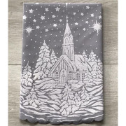 Bieżnik Owalny 50x100cm Z Nadrukiem Świątecznym