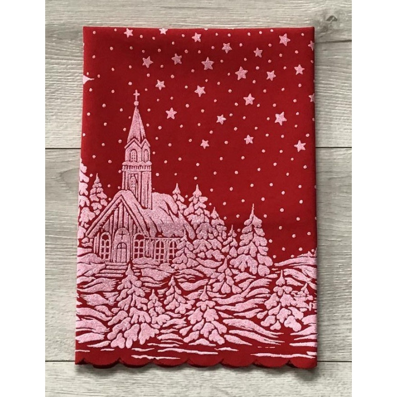 Bieżnik Prostokątny 50x100cm Z Nadrukiem Świątecznym