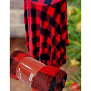 Koc Świąteczny Z Mikrofibry 160x200cm Krata