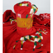 Koc Świąteczny Z Mikrofibry 160x200cm Reniferki