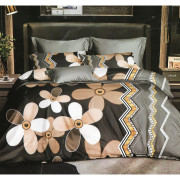 Pościel 3D Satyna Bawełniana 160/200 4cz Kwiaty