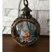 Ozdoba Świąteczna Lampion Led Święta Mikołaj