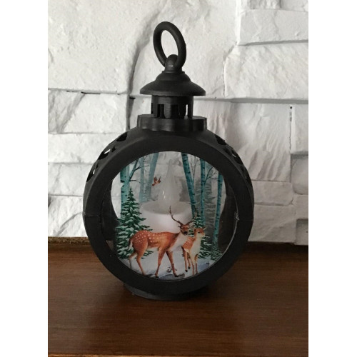 Ozdoba Świąteczna Lampion Led Święta Sarenki