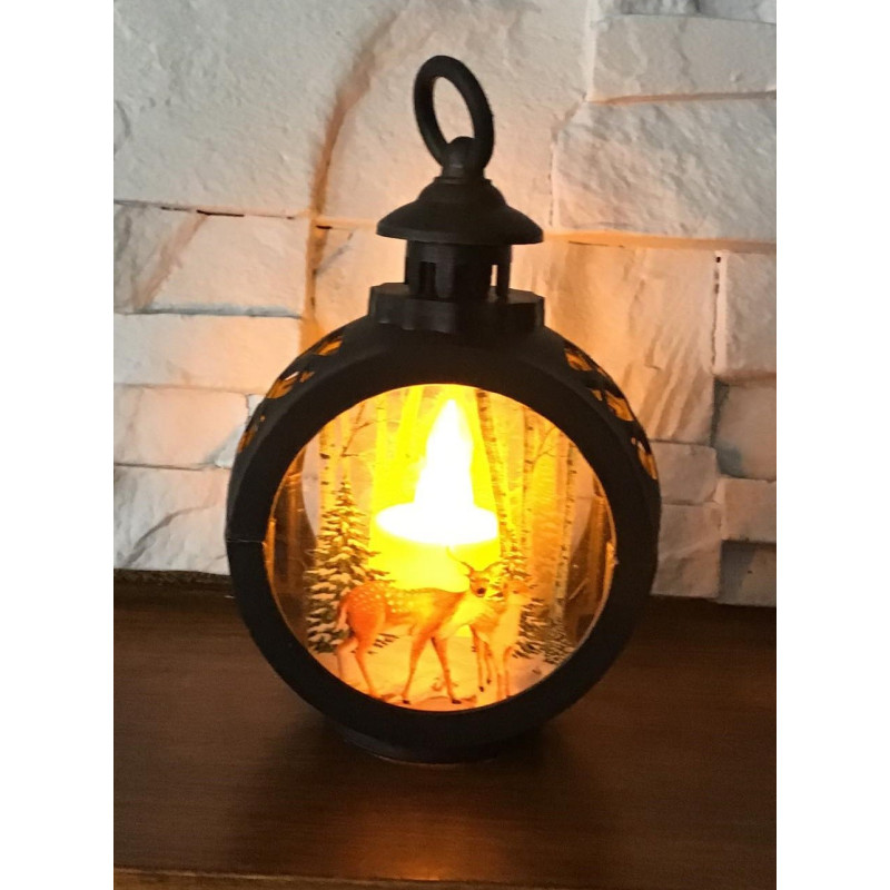 Ozdoba Świąteczna Lampion Led Święta Sarenki