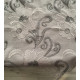 Obrus z gipiurą haftowany w biało-szare kwiaty