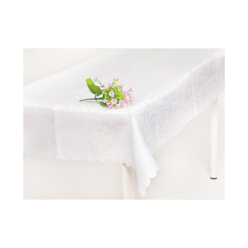 Obrus plamoodporny biały