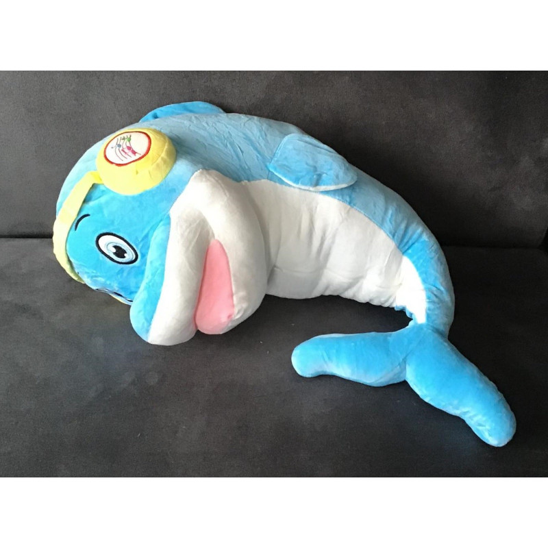 Koc Maskotka 2 W 1 Poduszka Delfin