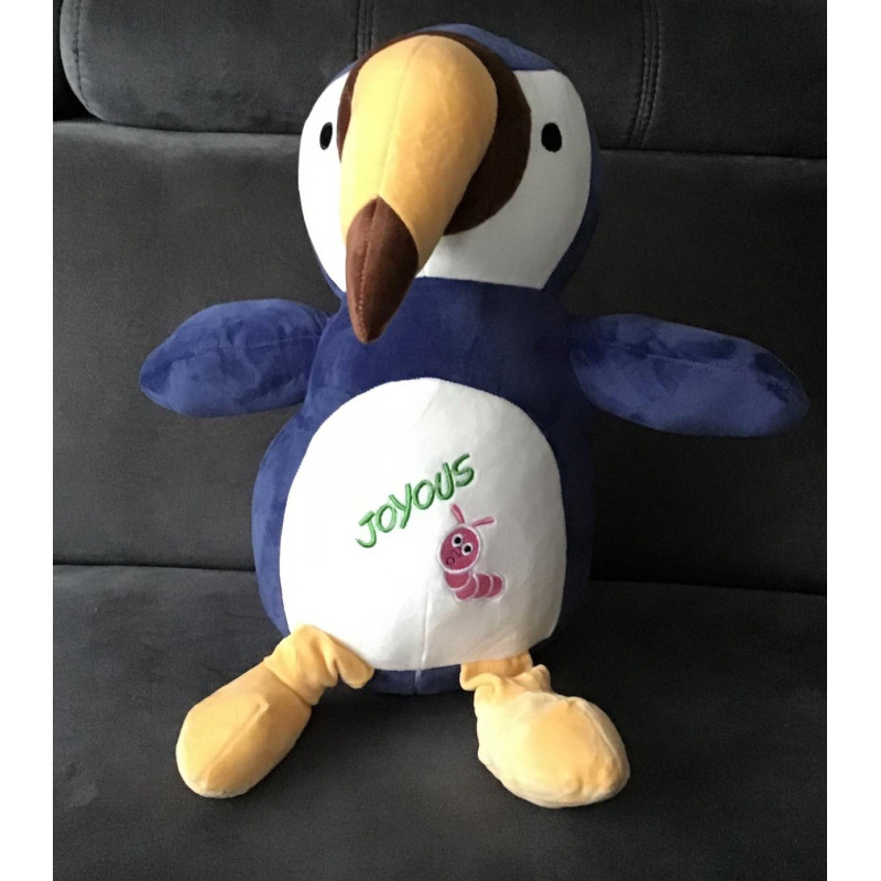 Koc Maskotka 2 W 1 Poduszka Tukan