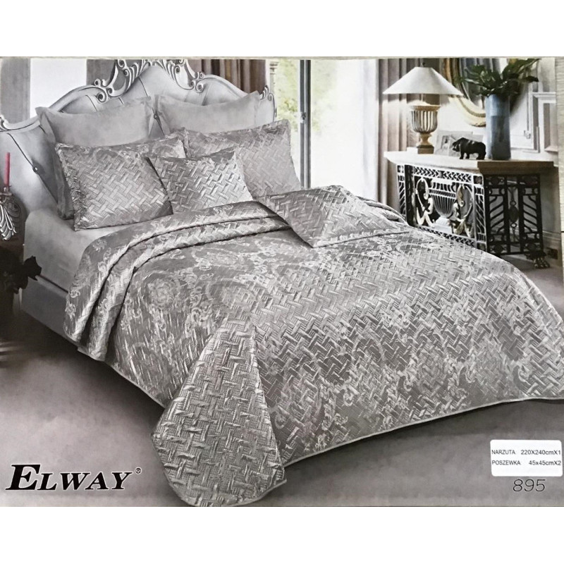 Narzuta Satynowa Elway 220x240 Cm Z Poszewkami