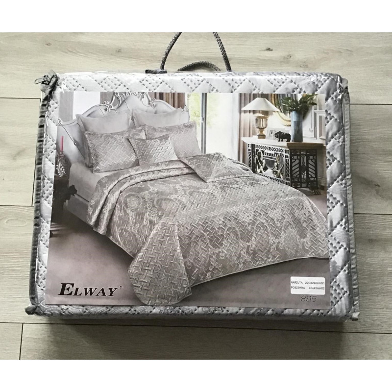Narzuta Satynowa Elway 220x240 Cm Z Poszewkami