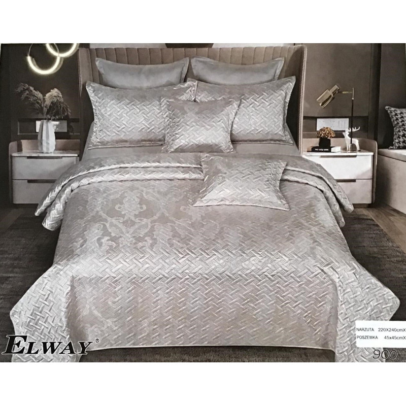 Narzuta Satynowa Elway 220x240 Cm Z Poszewkami