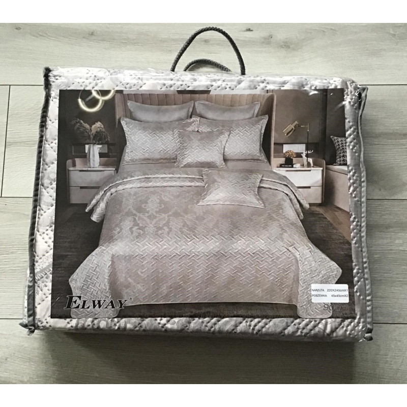 Narzuta Satynowa Elway 220x240 Cm Z Poszewkami