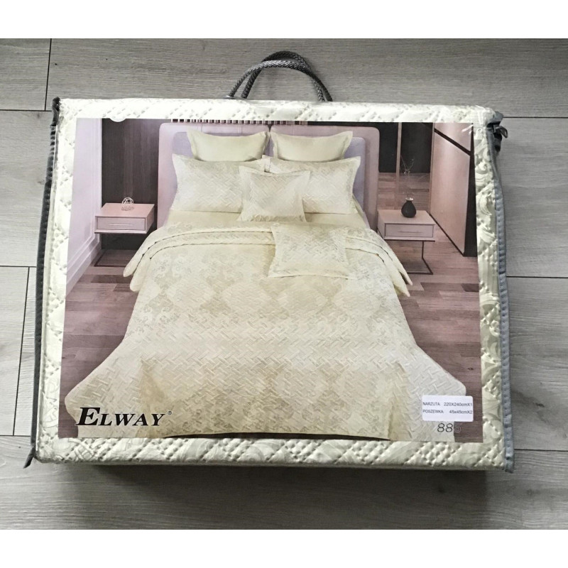 Narzuta Satynowa Elway 220x240 Cm Z Poszewkami