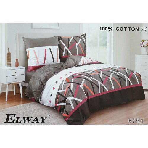 Pościel Dwustronna Bawełniana Elway 220/200 Grafika
