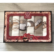 Komplet Ścierek Kuchennych Haftowanych 6szt Bread