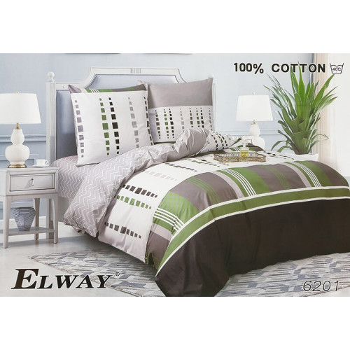 Pościel Dwustronna Bawełniana Elway 220/200 Grafika
