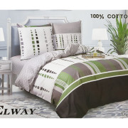 Pościel Dwustronna Bawełniana Elway 220/200 Grafika