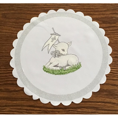 Serwetka 27cm Z Nadrukiem Świątecznym Baranek