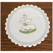 Serwetka 27cm Z Nadrukiem Świątecznym Baranek