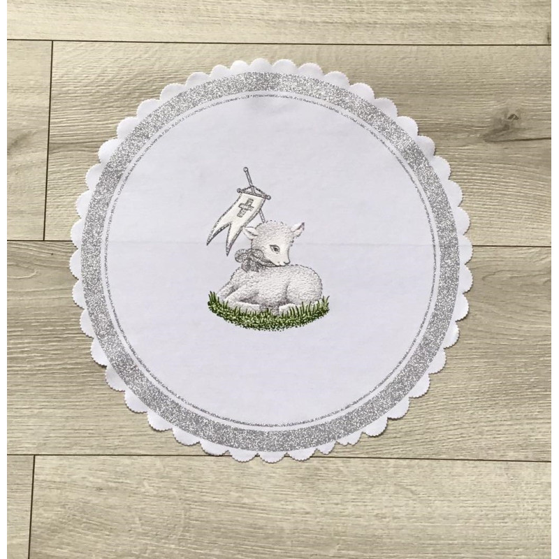 Serwetka 27cm Z Nadrukiem Świątecznym Baranek