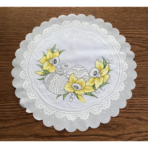 Serwetka 35cm Z Nadrukiem Świątecznym Żonkile