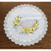 Serwetka 35cm Z Nadrukiem Świątecznym Żonkile