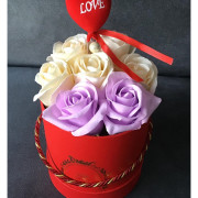 Flower Box Pachnący Mydlany Bukiet Prezent