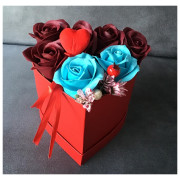 Flower Box Pachnący Mydlany Bukiet Róże