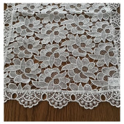 Bieżniki/Serwety Z Gipiury Całe Koronkowe W Białe Kwiaty