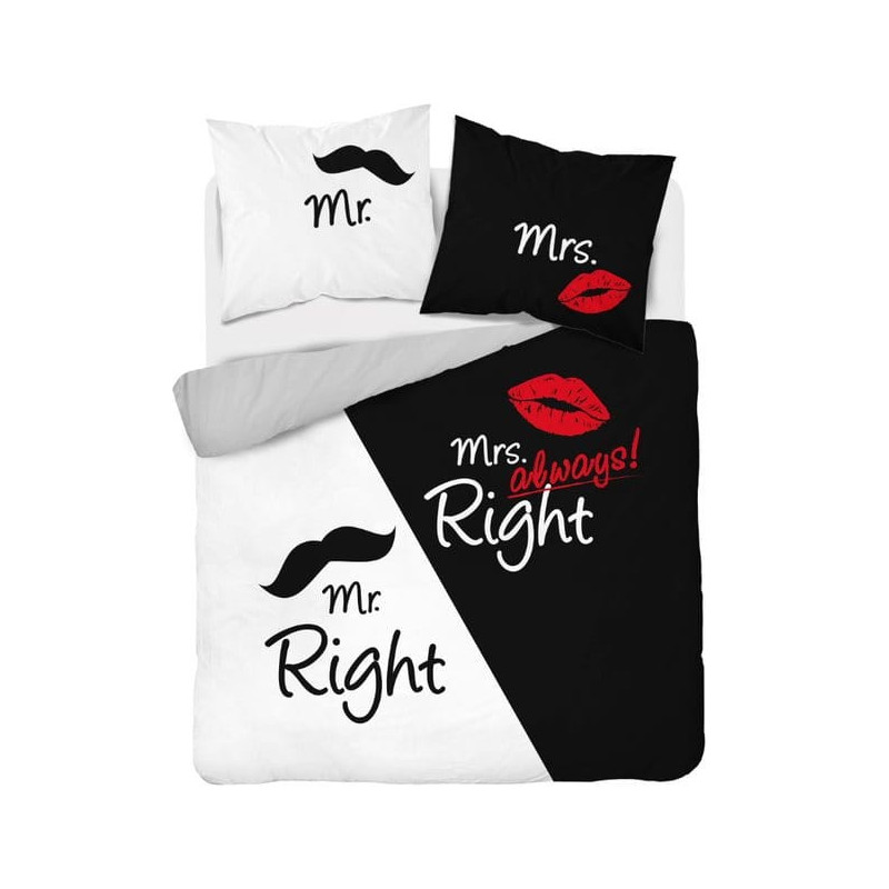 Pościel Holland 100% Bawełna 160x200 3cz Mr Right