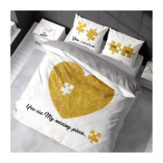 Pościel Holland 100% Bawełna 220x200 Cm 3cz Serce Z Puzli