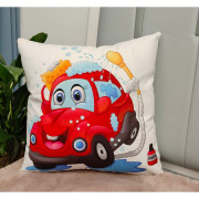 Poszewka Welurowa 40x40cm Samochodzik