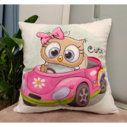 Poszewka Welurowa 40x40cm Kurczak W Samochodzie