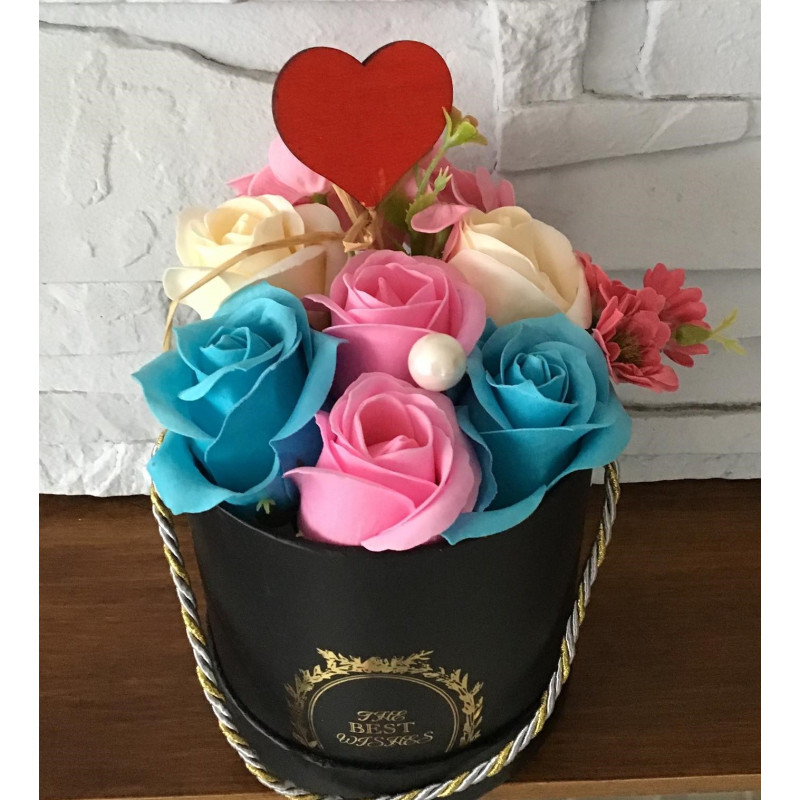 Flower Box Pachnący Mydlany Bukiet MIX