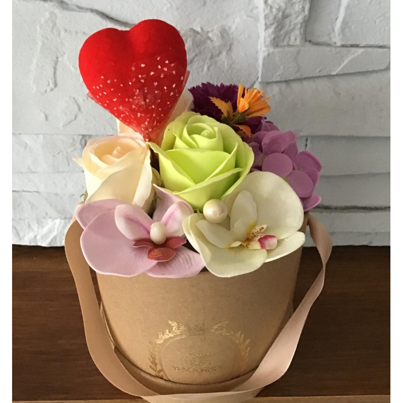 Flower Box Pachnący Mydlany Bukiet MIX