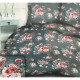 Komplet Pościeli Z Kory 100% Bawełna 220x200cm Róże