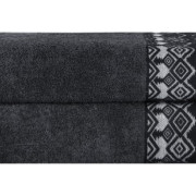 Ręczniki Tureckie Grube Komplet 2 Sztuki ciemny grafit
