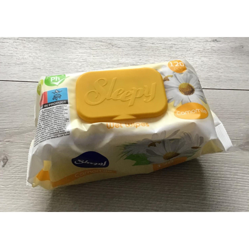 Chusteczki Nawilżane Sleepy 120szt Rumiankowe
