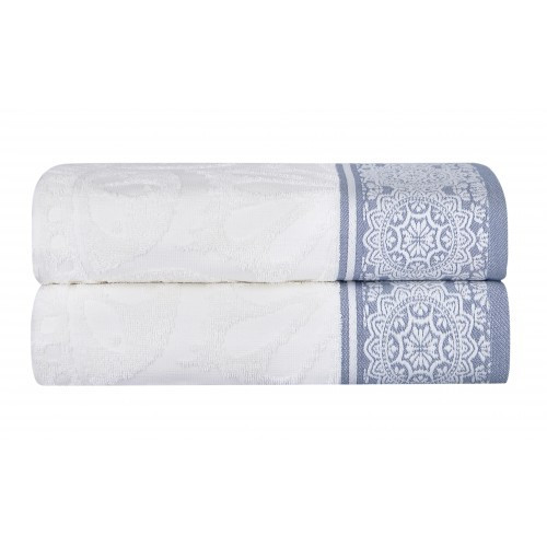 Ręczniki Tureckie Grube Komplet 2 Sztuki Białe