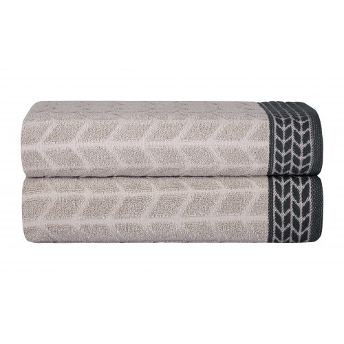 Ręczniki Tureckie Grube Komplet 2 Sztuki Beżowy