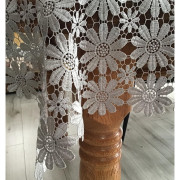 Obrus Z Gipiury Szary Cały Koronkowy