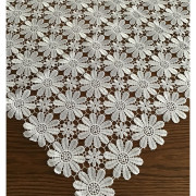 Bieżniki/Serwety Z Gipiury Całe Koronkowe Białe Kwiaty